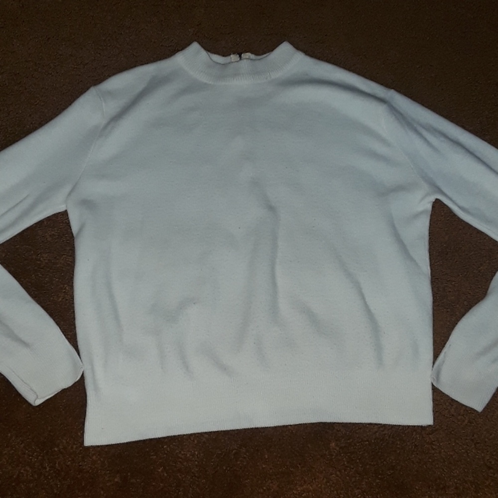 VINTAGE Cream Sweater - Size Small